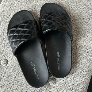 Madden Girl Slides, Size 9